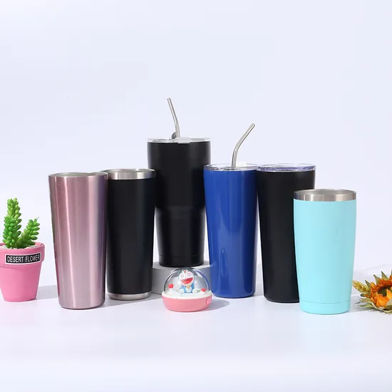 Customize 500/700/1000ml Straight Cup for Outdoor Vacuum Insulated Sport Stainless Steel Wine Water Bottle