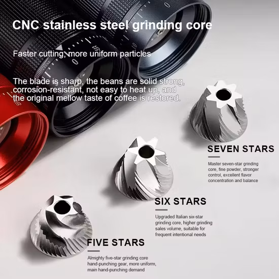 휴대용 에스프레소 그라인더 외부 조정 기능이 있는 수동 커피 그라인더